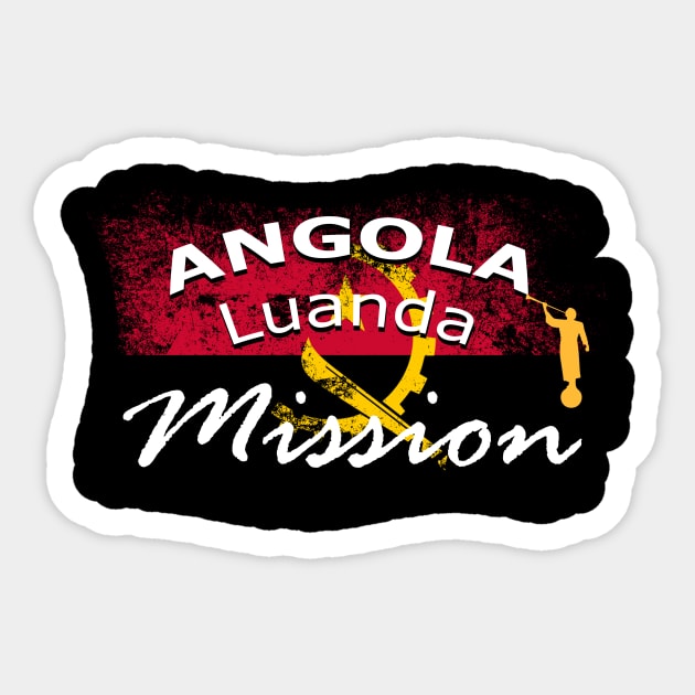 Angola Luanda Mormon LDS Mission Missionary Shirt and Gift Sticker by TruckerJunk